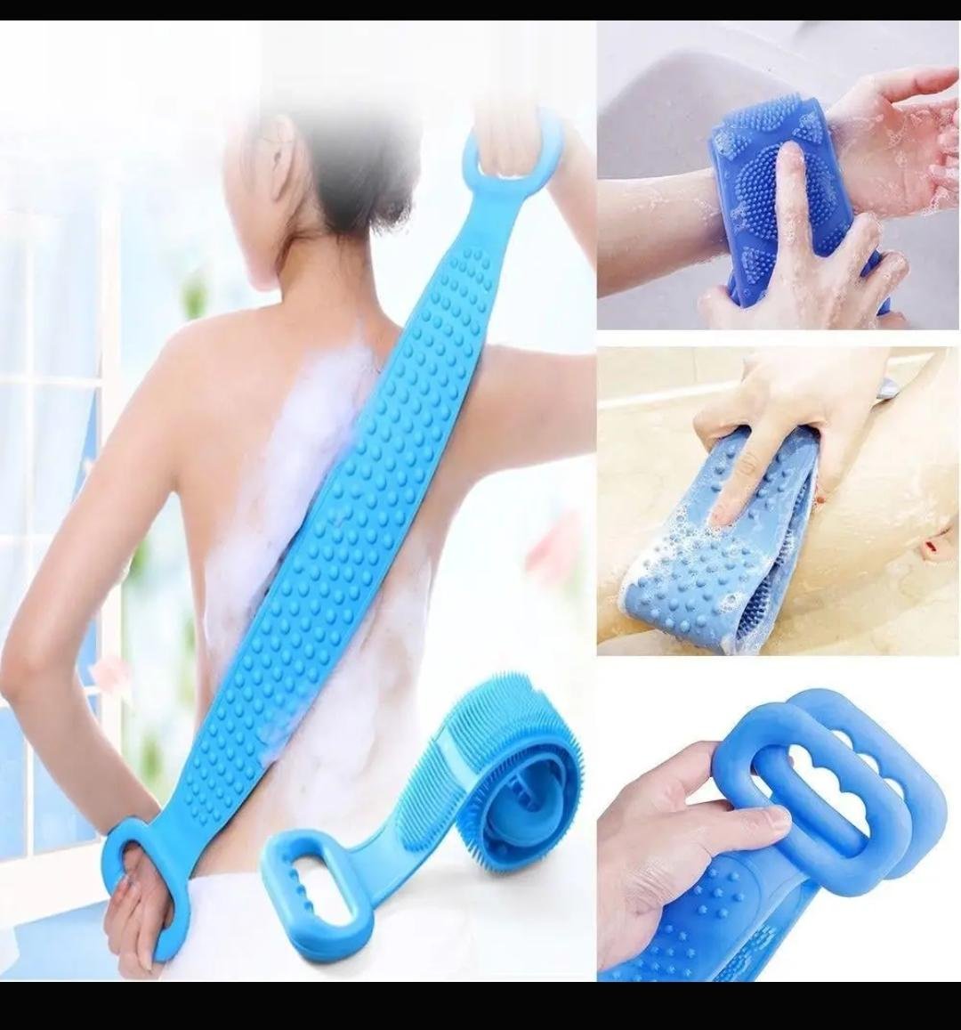Cepillo Corporal Silicona Correa Lavado Espalda Ducha Baño - Image 3