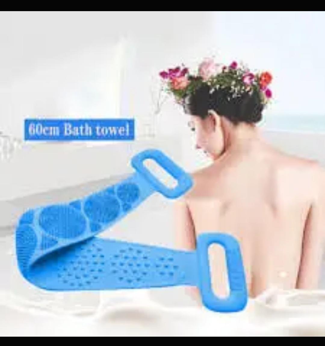 Cepillo Corporal Silicona Correa Lavado Espalda Ducha Baño - Image 2