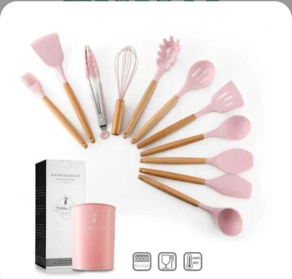 Set De 12 Utensilios Cocina De Silicona Resistente Al Calor - Image 8