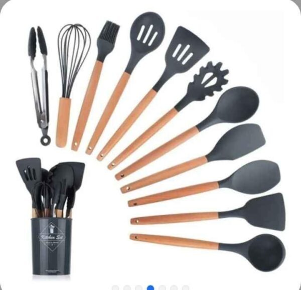 Set De 12 Utensilios Cocina De Silicona Resistente Al Calor - Image 6