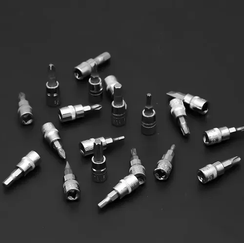 JUEGO DE COPAS Y LLAVES 46 PIEZAS EN ACERO CHROMO VANADIUM CON ESTUCHE RATCHET 1/4** - Image 5