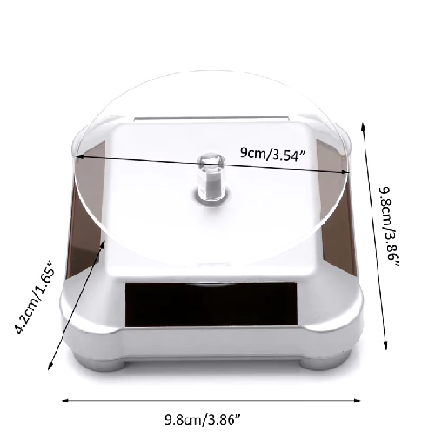 ESTANTE Soporte exhibición giratorio Solar automática estable de doble uso, 360 grados - Image 4