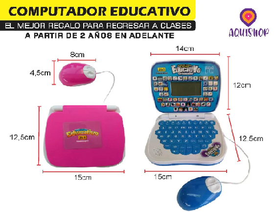 Mini Computador Portátil Mouse Didáctico Infantil Educativo - Image 3