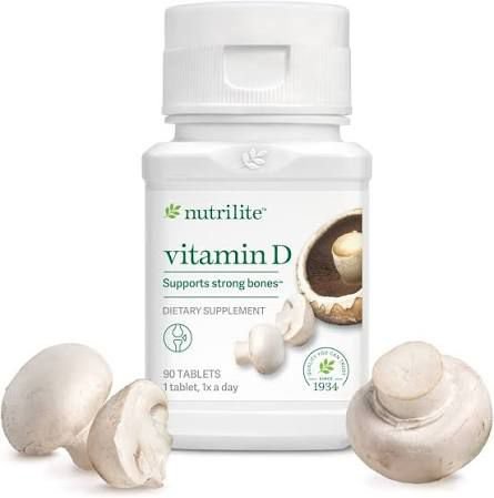 Suplemento Nutrilite Vitamina D, diseñado para apoyar la salud ósea, inmune y del corazón.(champiñones y levadura). - Image 3