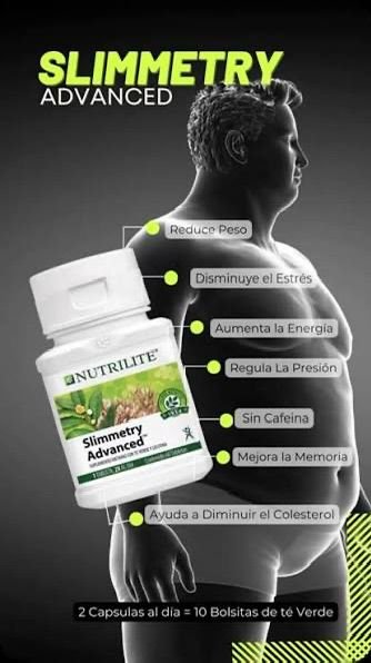 Nutrilite -Mejora la Memoria, Disminuye el estrés y el Colesterol. Slimmetry Advanced Suplemento alimenticio (60 tabletas).