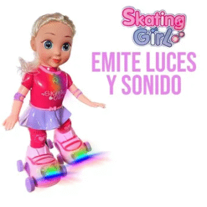 Muñeca Que Patina Con Luces Y Sonido (skating Girl)