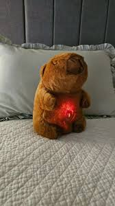 Peluche Capibara Respira Con Luz/sonido Ansiedad Dormir